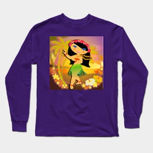 TropoGirl - Tropical Dancer Long Sleeve T-Shirt